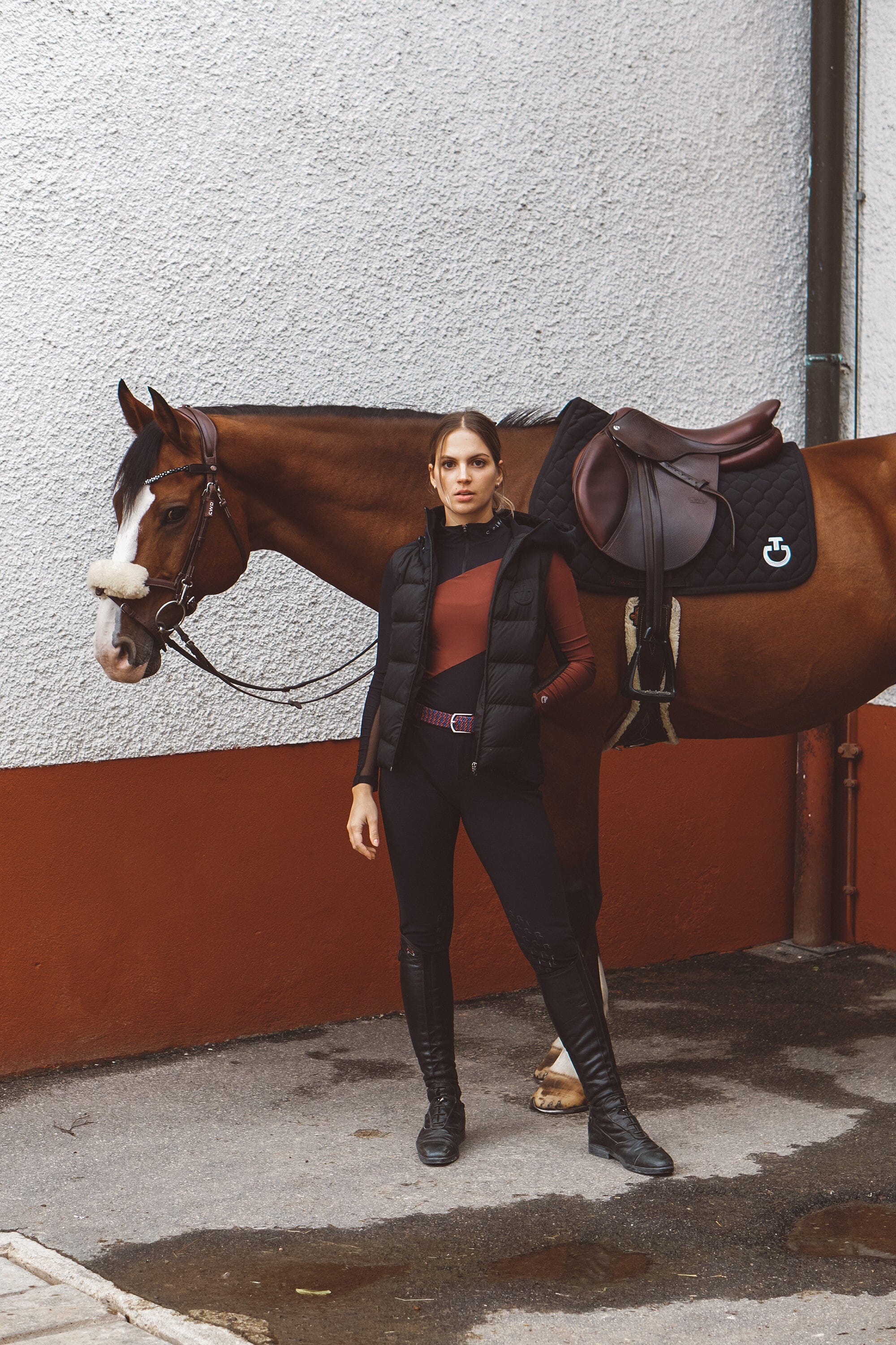 Black and Brown Sophie Schooling Shirts C R I N I Ē R E