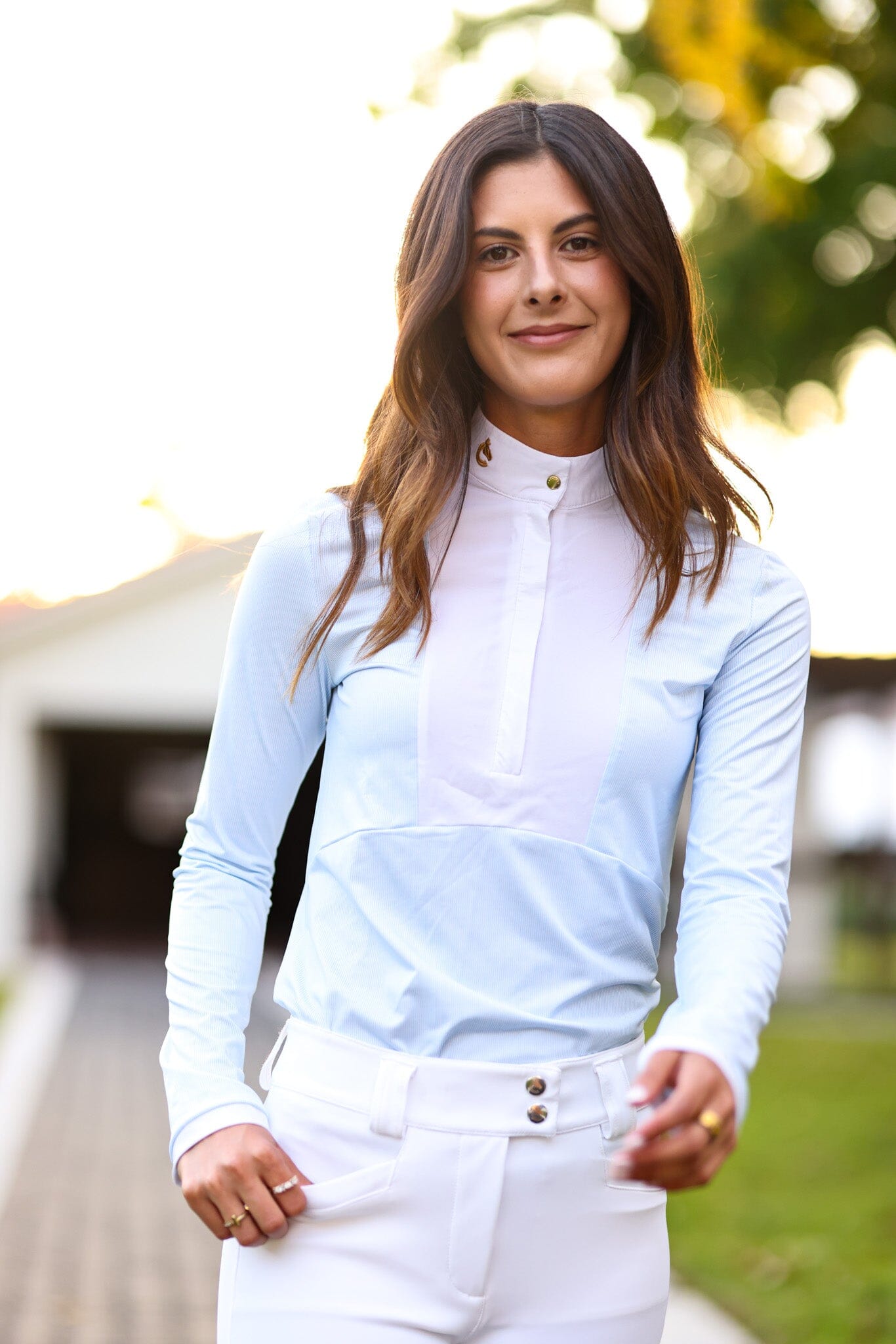 Monique Breezy Blue Stripe Show Shirts C R I N I Ē R E
