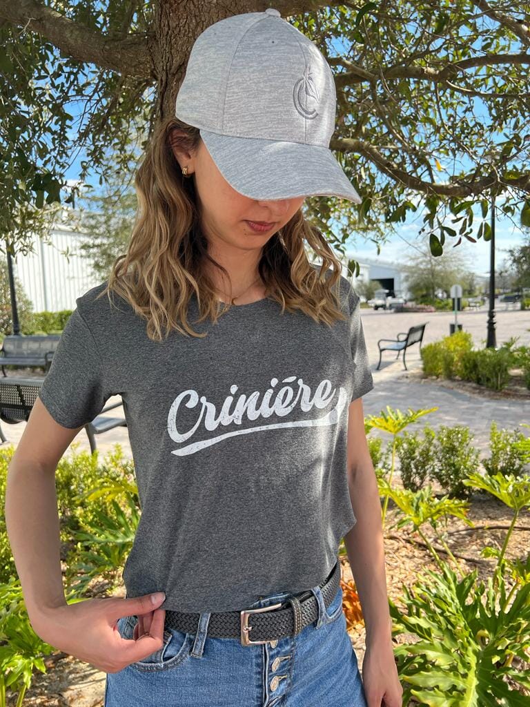 Retro-Style T-shirt Technical Riding T-Shirt C R I N I Ē R E S Grey Female