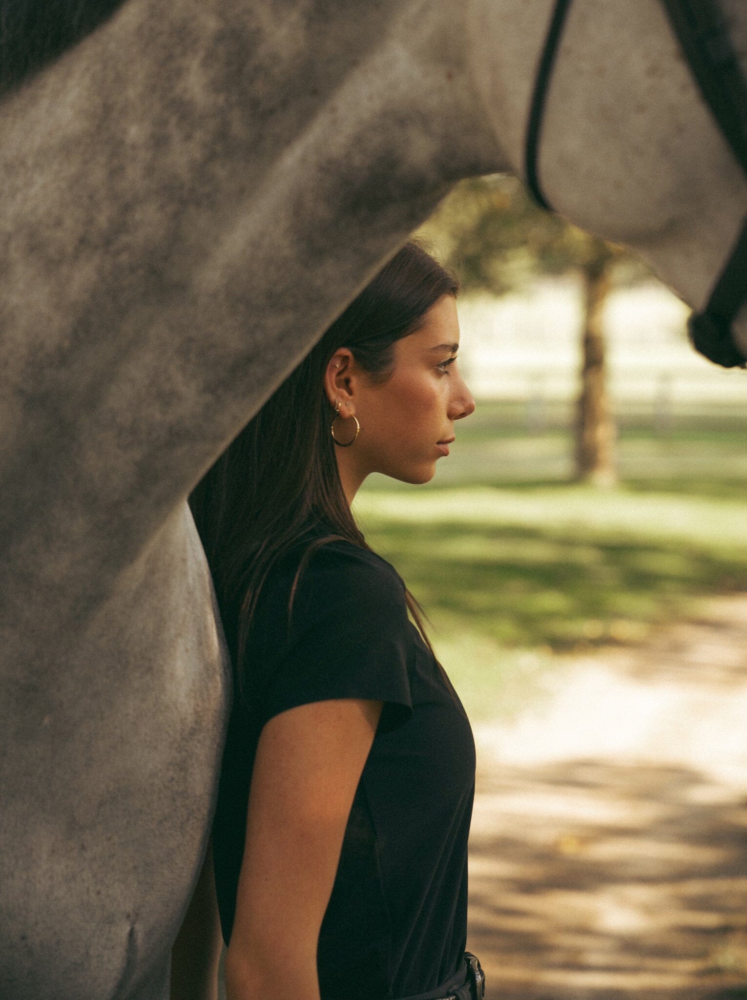 Tara T-Shirt | Black Technical Riding T-Shirt CriniereLife