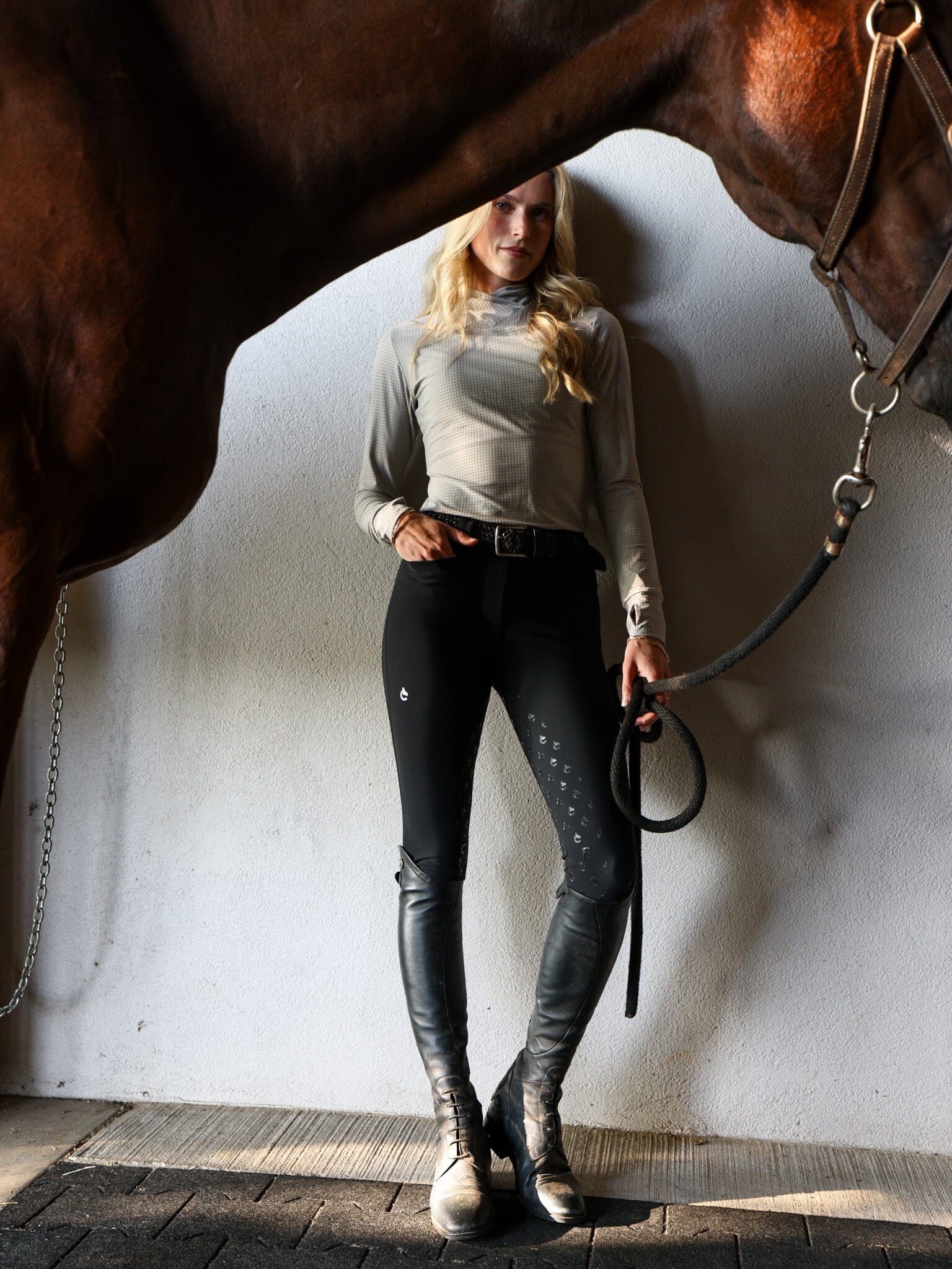 Alice Full Seat Lightweight Breeches | Black Riding Breeches C R I N I Ē R E 