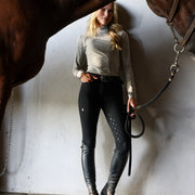 Alice Full Seat Lightweight Breeches | Black Riding Breeches C R I N I Ē R E 