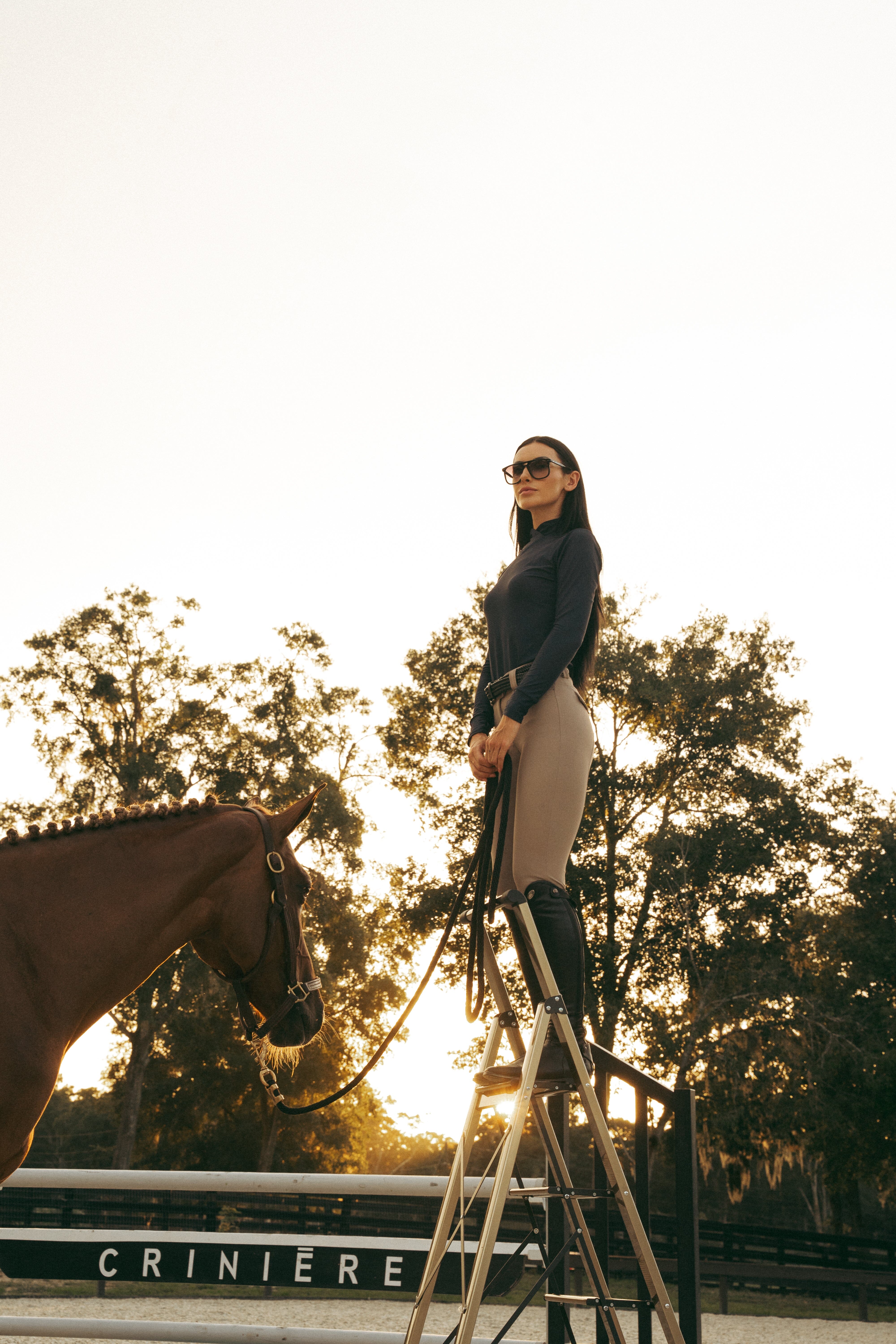Brianne Lightweight Breeches | Taupe Riding Breeches C R I N I Ē R E 