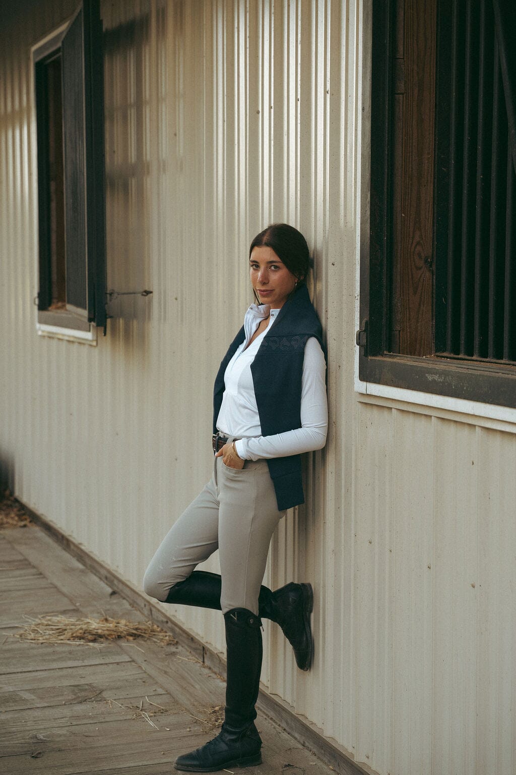 Brianne Lightweight Show Breeches | Sandy Beige Riding Breeches C R I N I Ē R E 