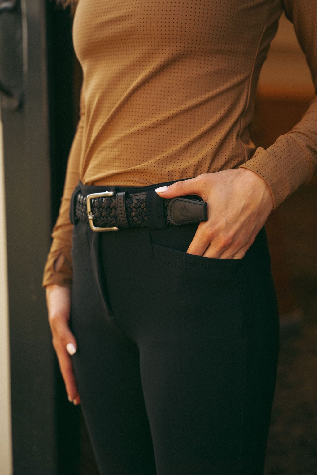 Chloe Lightweight Breeches | Black Riding Breeches C R I N I Ē R E 