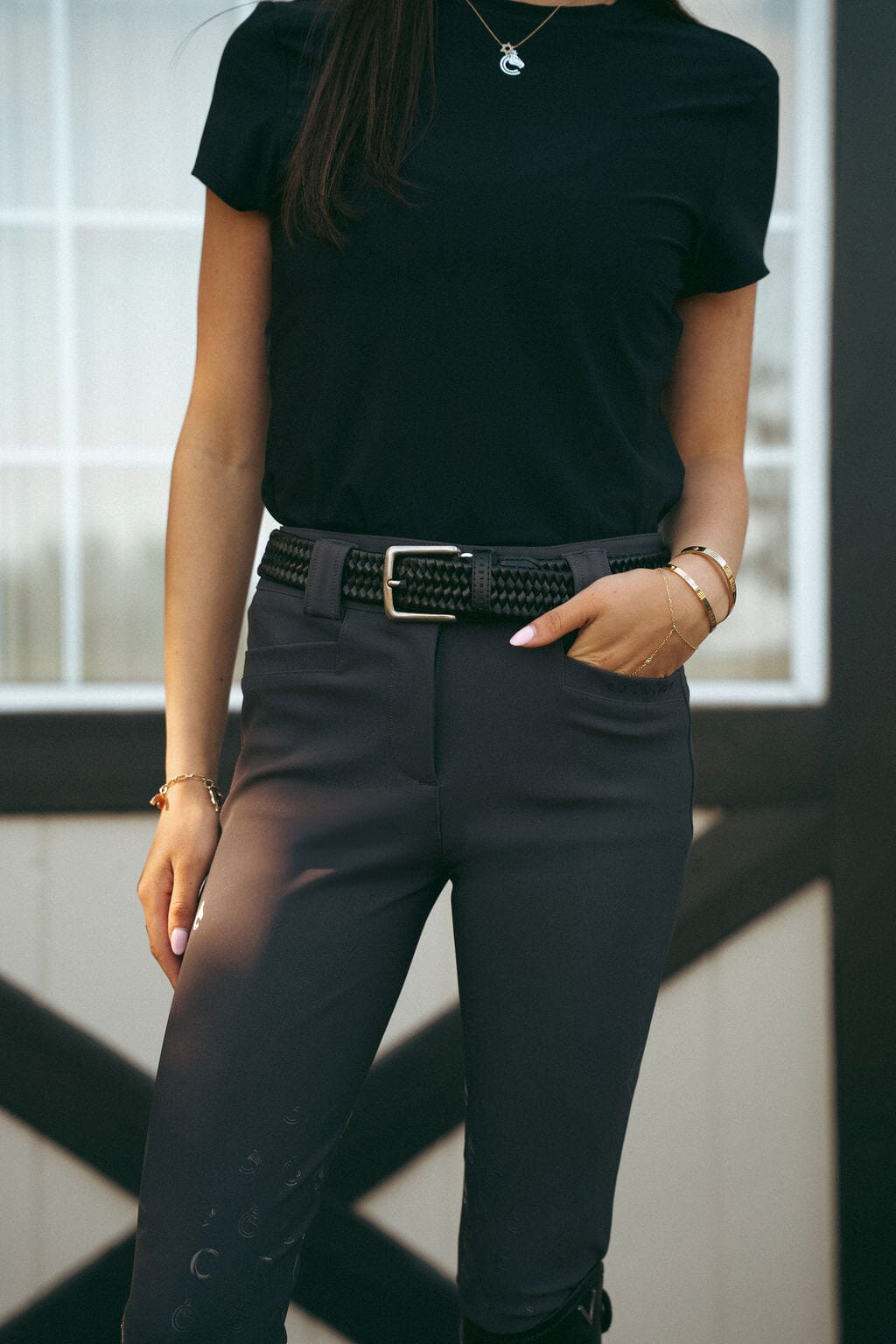 Chloe Lightweight Breeches | Graphite Gray CriniereLife 