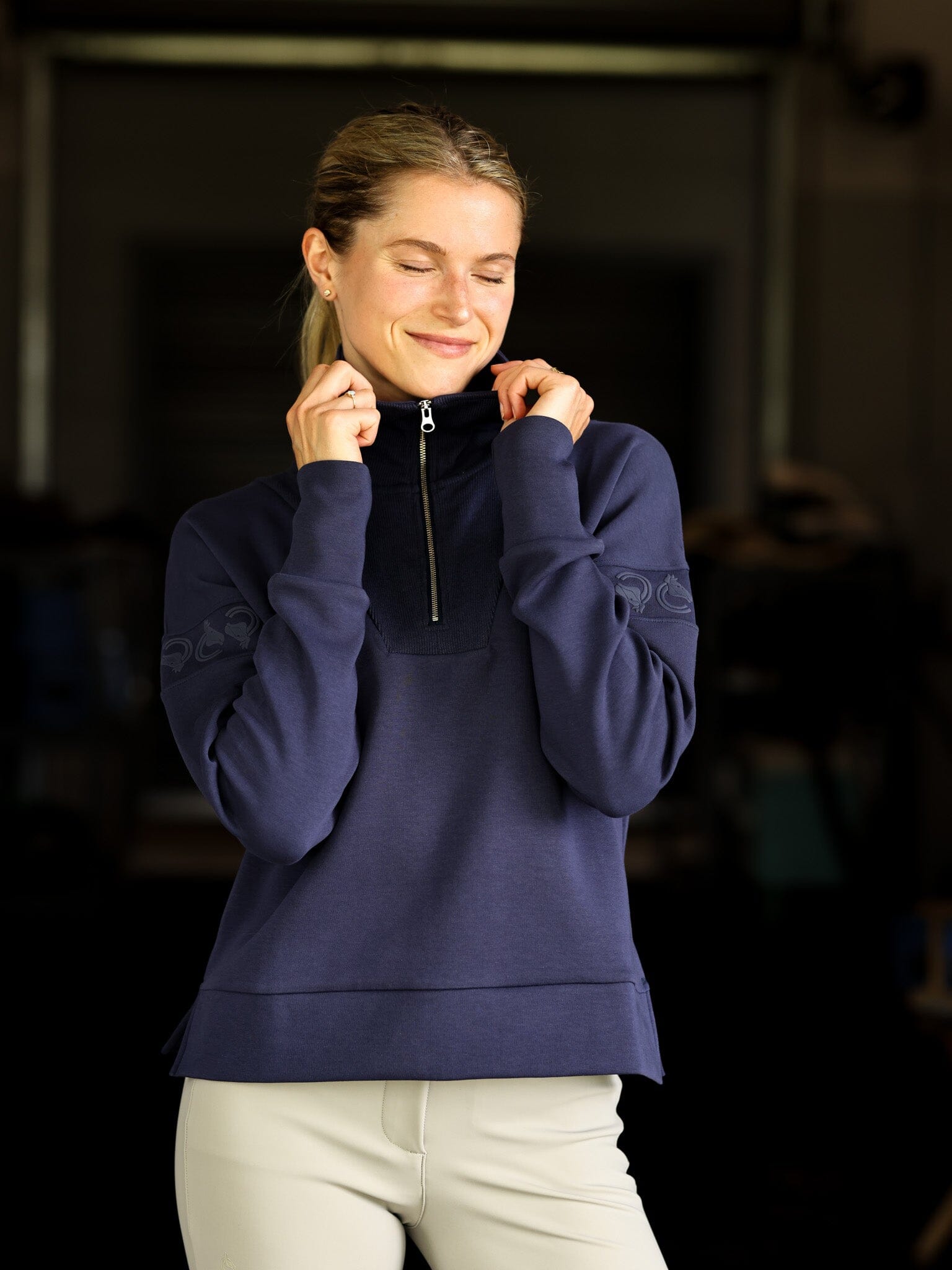 Claire Sweater | Navy outerwear CriniereLife 