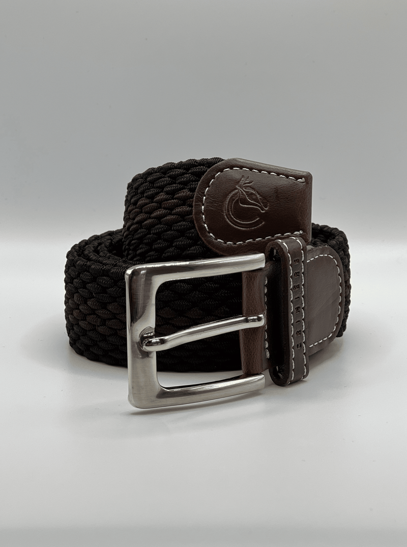 Elastic Braided Belts Accessories C R I N I Ē R E S (95) Black-Brown Unisex