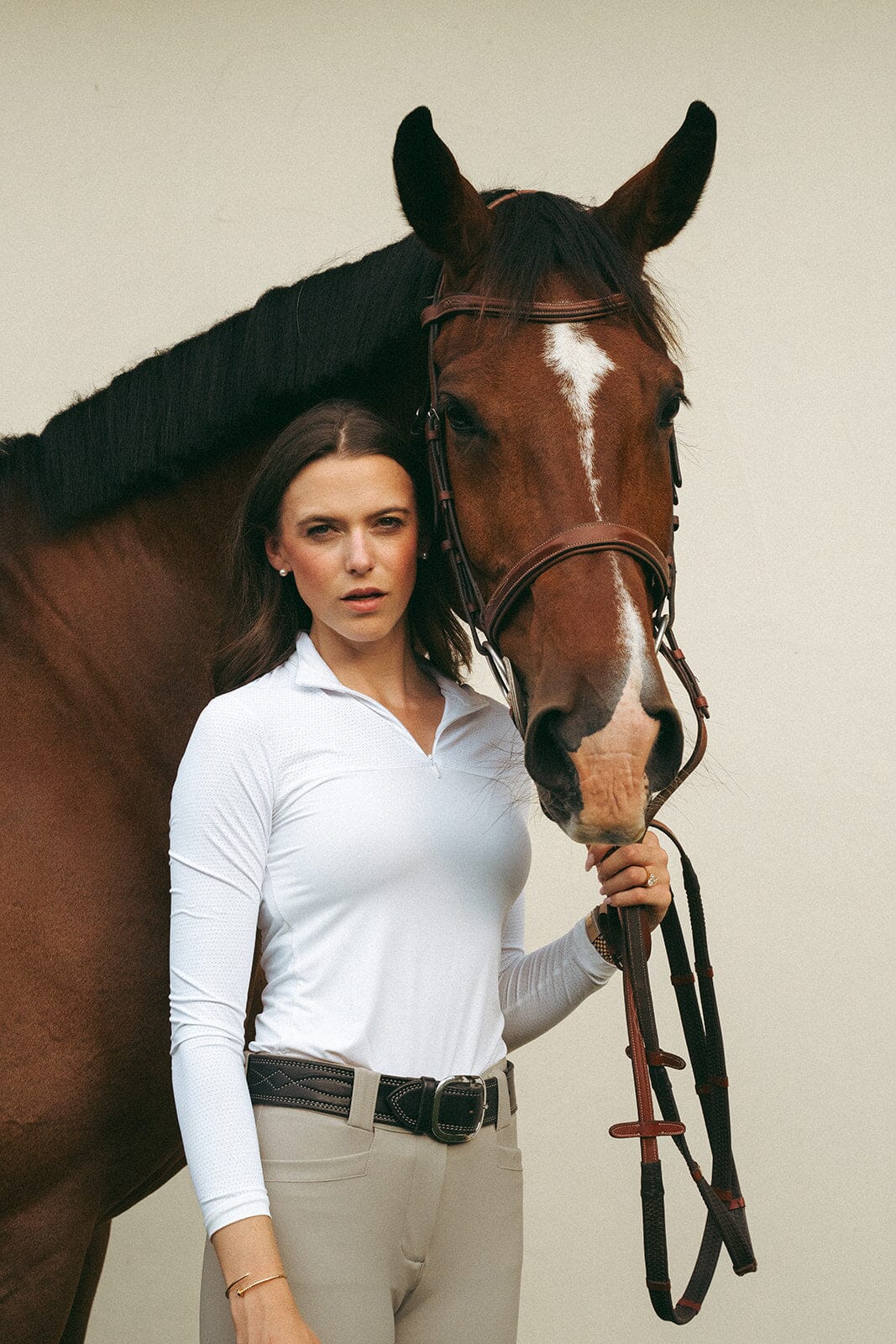 Holly Show Shirt LS | White CriniereLife 