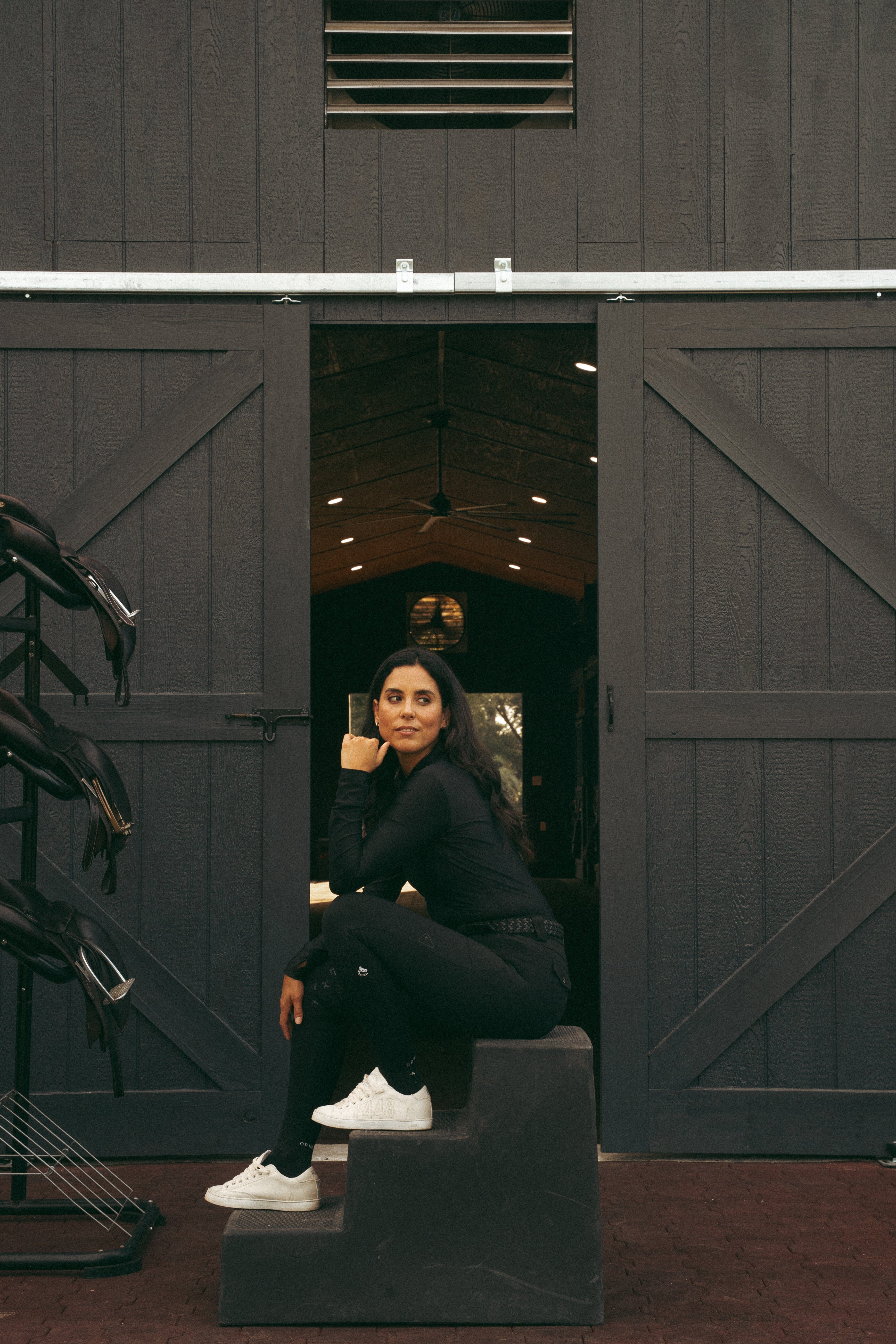 Juliette High Compression Breeches | Black Riding Breeches C R I N I Ē R E 