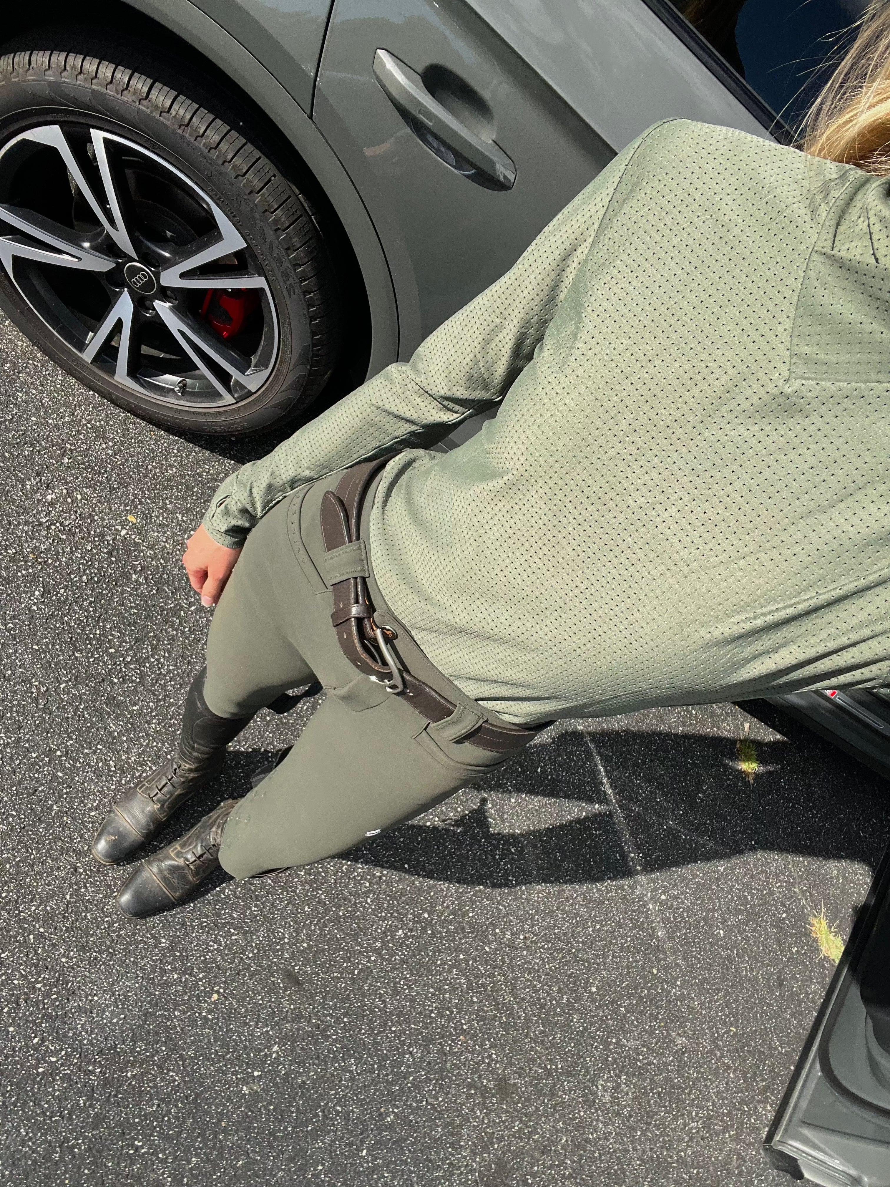 Juliette High Compression Breeches | Hunter Green Riding Breeches C R I N I Ē R E 