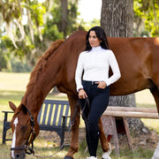 Juliette High Compression Breeches in Black - Premium Riding Breeches C R I N I Ē R E 