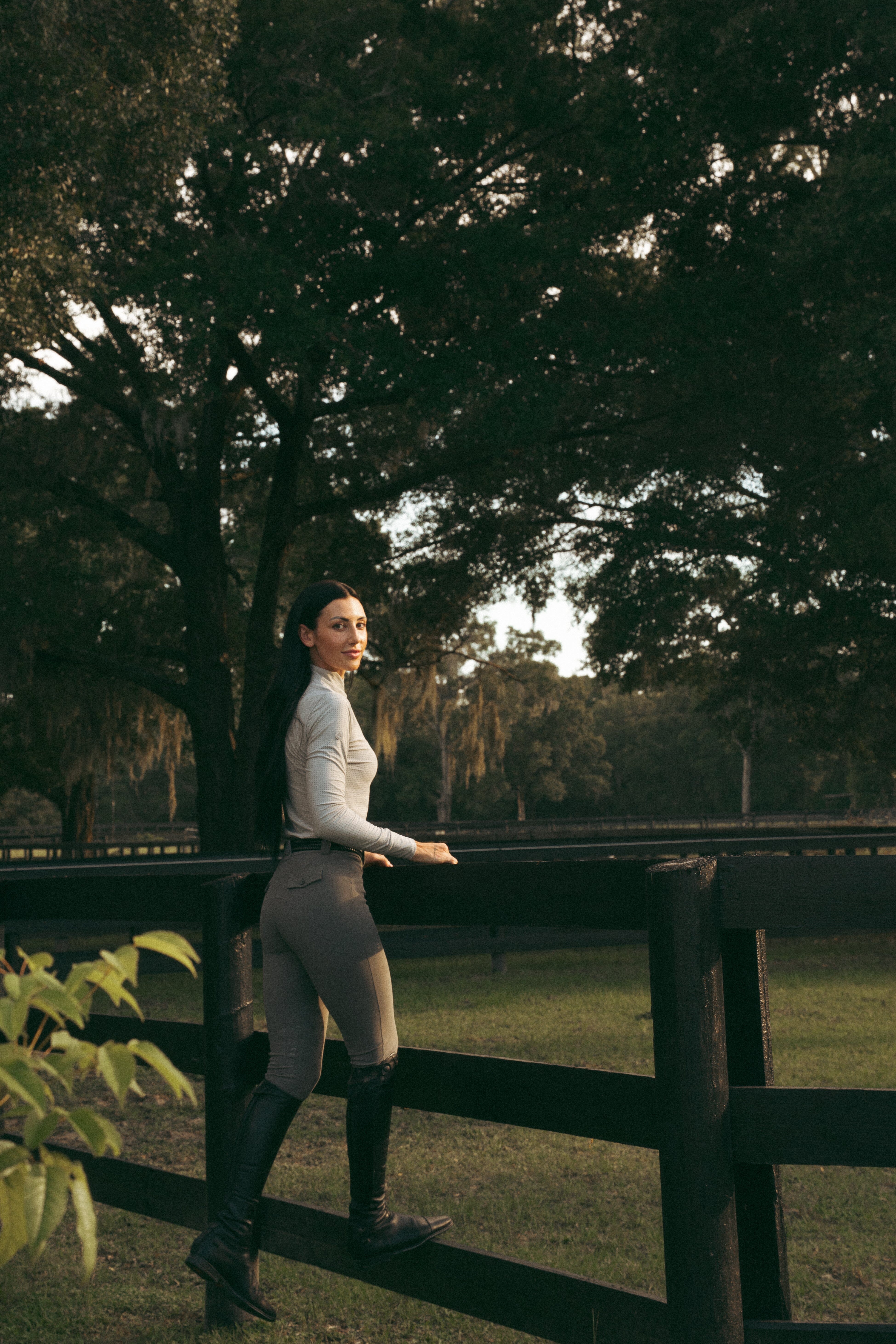 Juliette High Compression Breeches | Mocha | Perfect Gray | Hunter Green