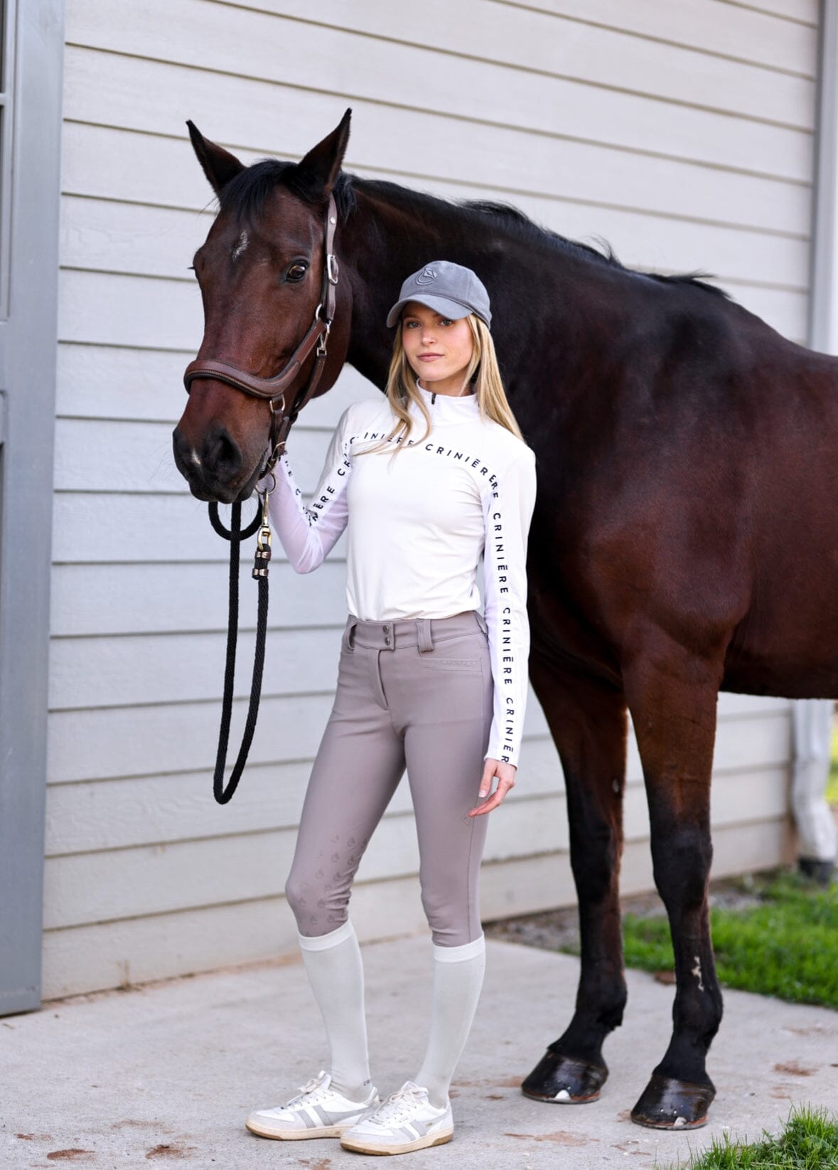 Lightweight Breeches in Simply Taupe Premium Riding Breeches C R I N I Ē R E 