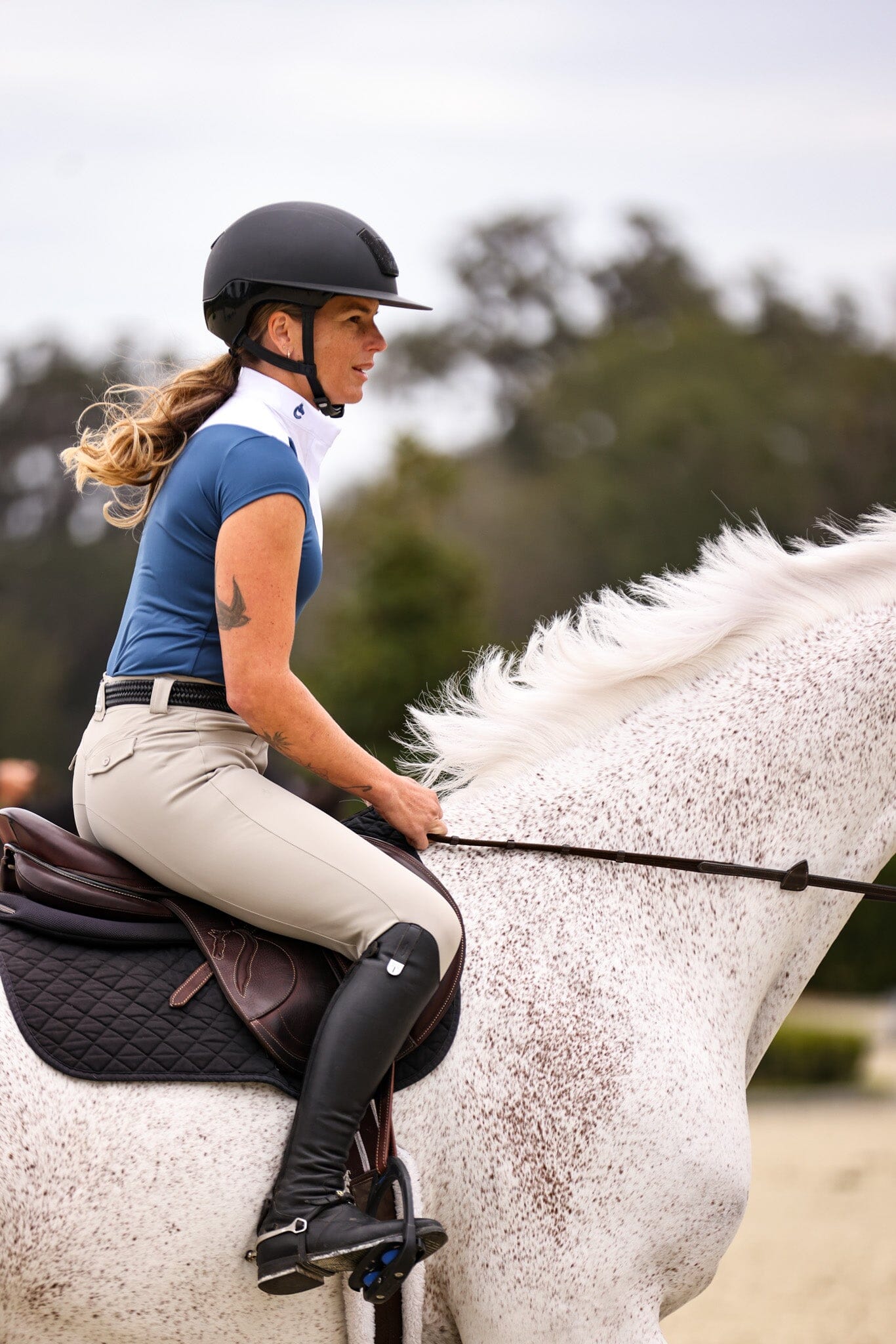 Margot Show Shirt | Marine ENTRE NOUS COLLECTION C R I N I Ē R E 