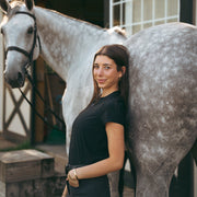 Tara T-Shirt | Black Technical Riding T-Shirt CriniereLife 