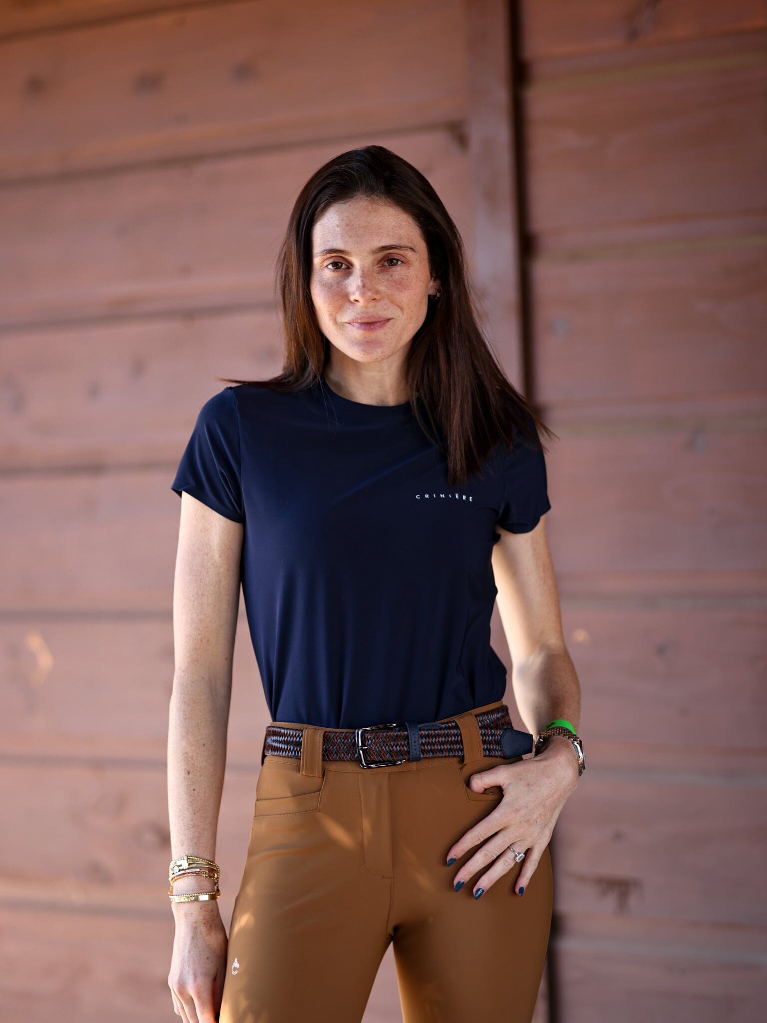 Tara T-Shirt | Navy Technical Riding T-Shirt CriniereLife 